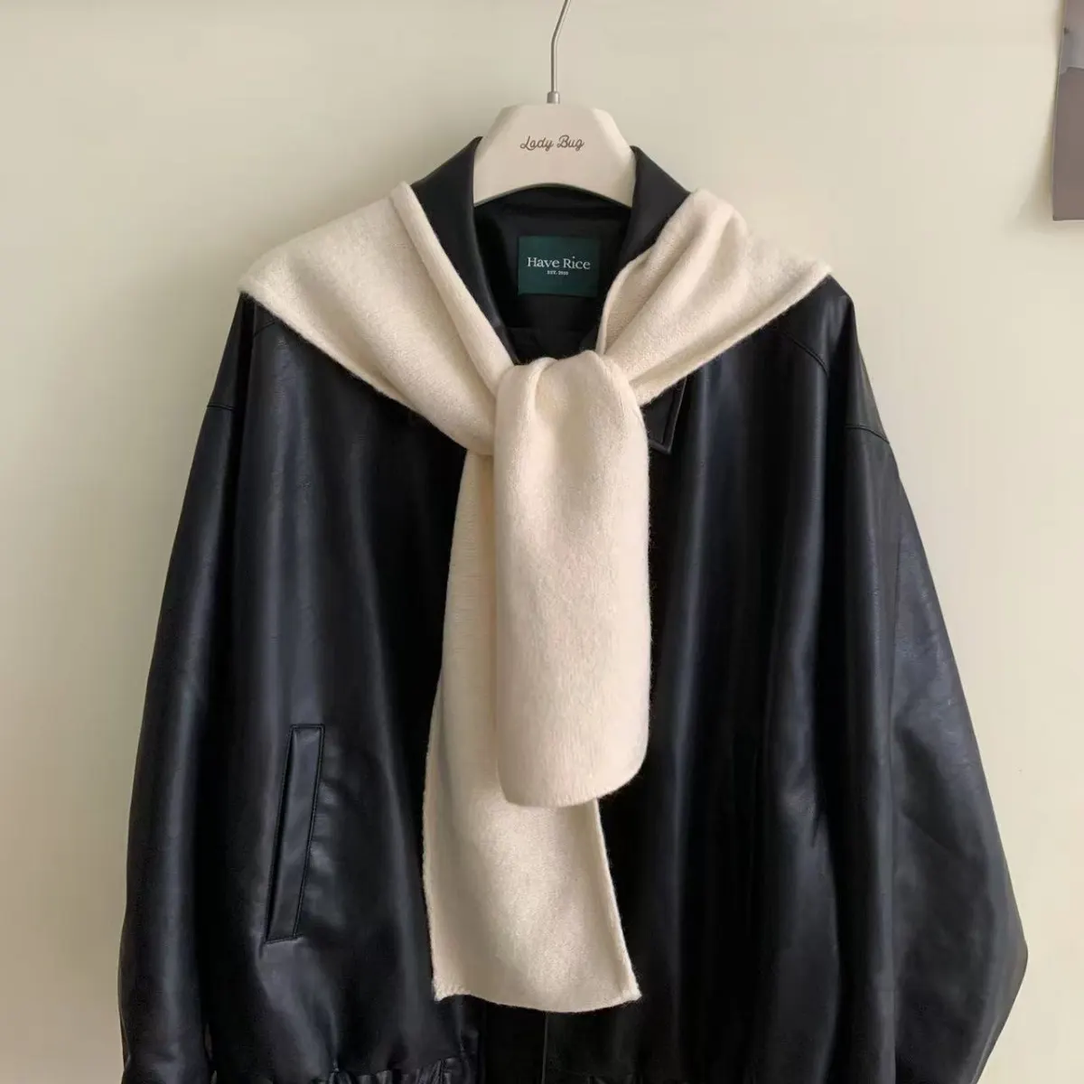 Knitted Hooded Scarf