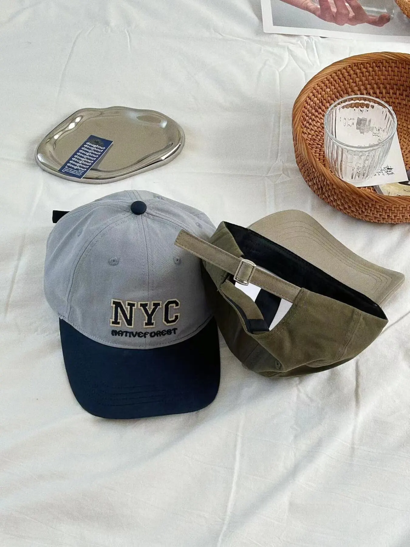 Letter Embroidered Baseball Cap 1